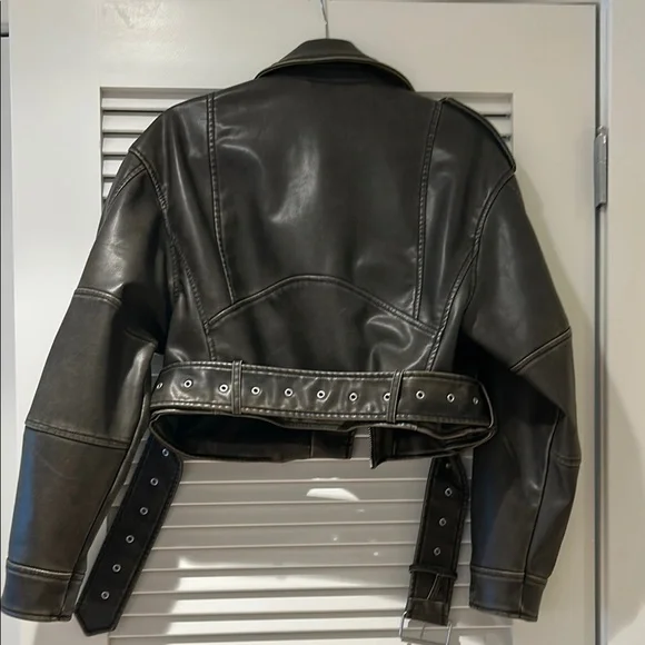 Zara Leather Jacket - Picture 3 of 4